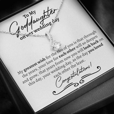 Goddaughter (Wedding) Alluring Beauty Necklace - Love You This Much